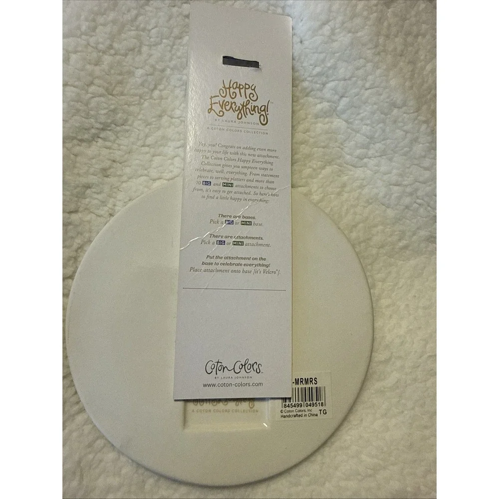 Happy Everything Coton Colors Large‎ Attachment Mr & Mrs Brand New